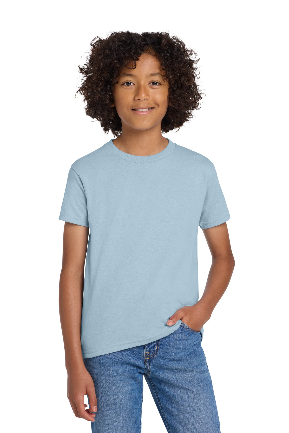 Gildan® Youth DryBlend® 50 Cotton/50 Poly T-Shirt.  8000B