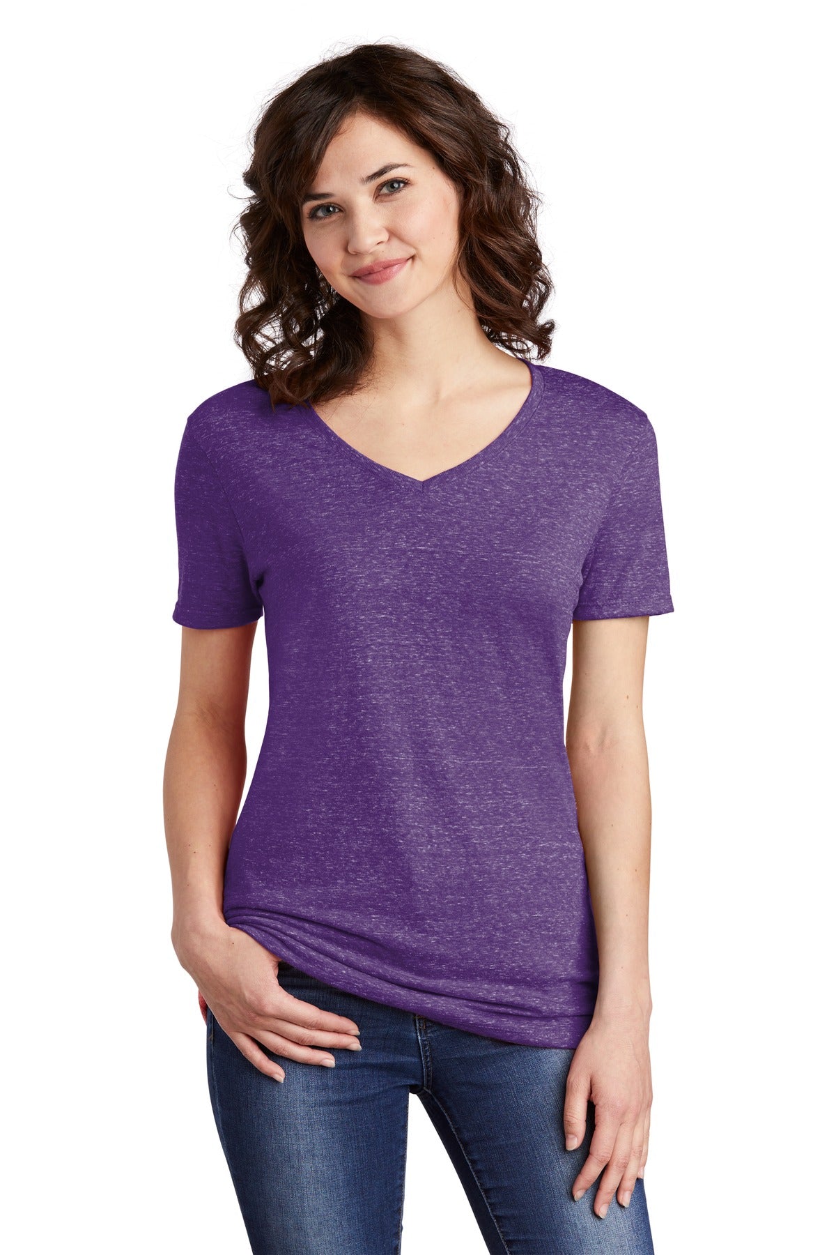 Jerzees ® Women's Snow Heather Jersey V-Neck T-Shirt 88WV