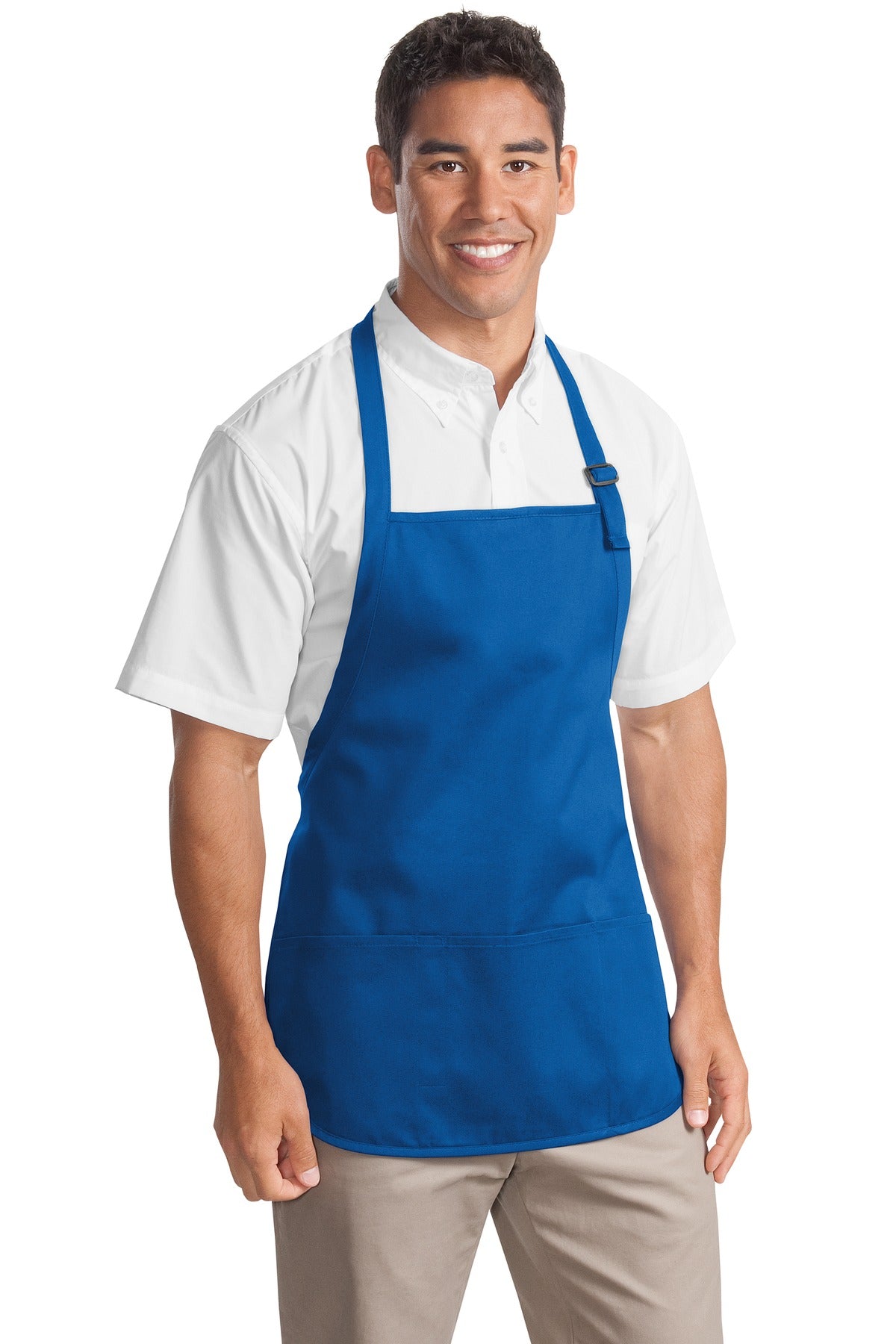 Port Authority? Medium-Length Apron with Pouch Pockets.  A510