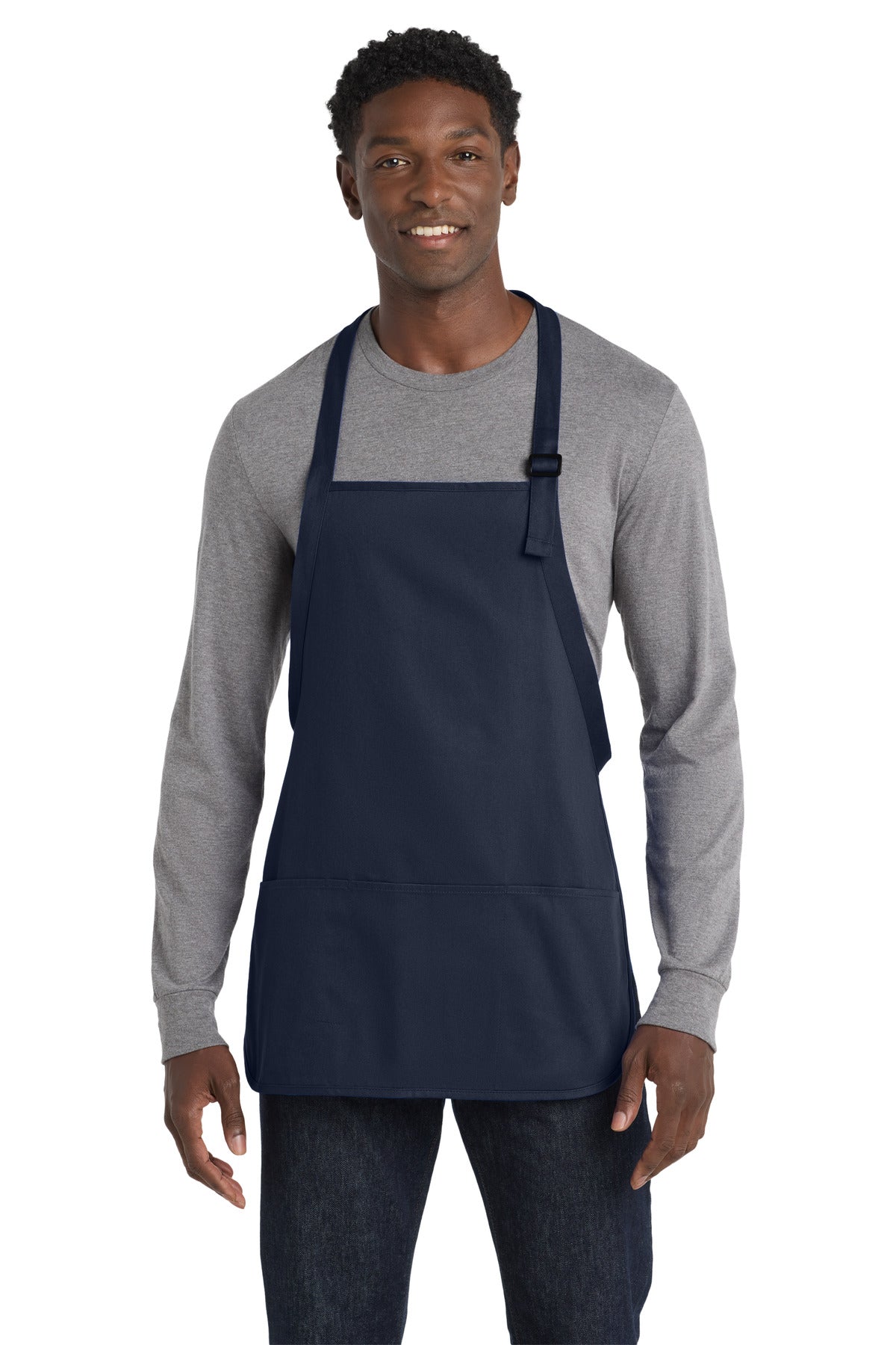 Port Authority® Medium-Length Apron with Pouch Pockets.  A510