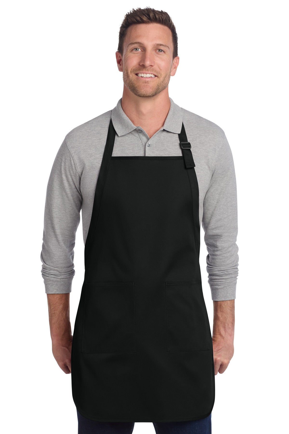 Port Authority ® Full-Length Two-Pocket Bib Apron. A600