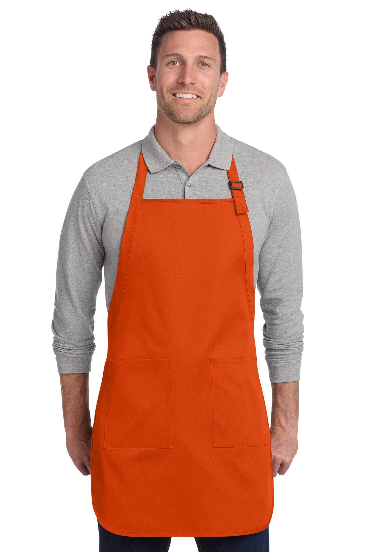 Port Authority ® Full-Length Two-Pocket Bib Apron. A600