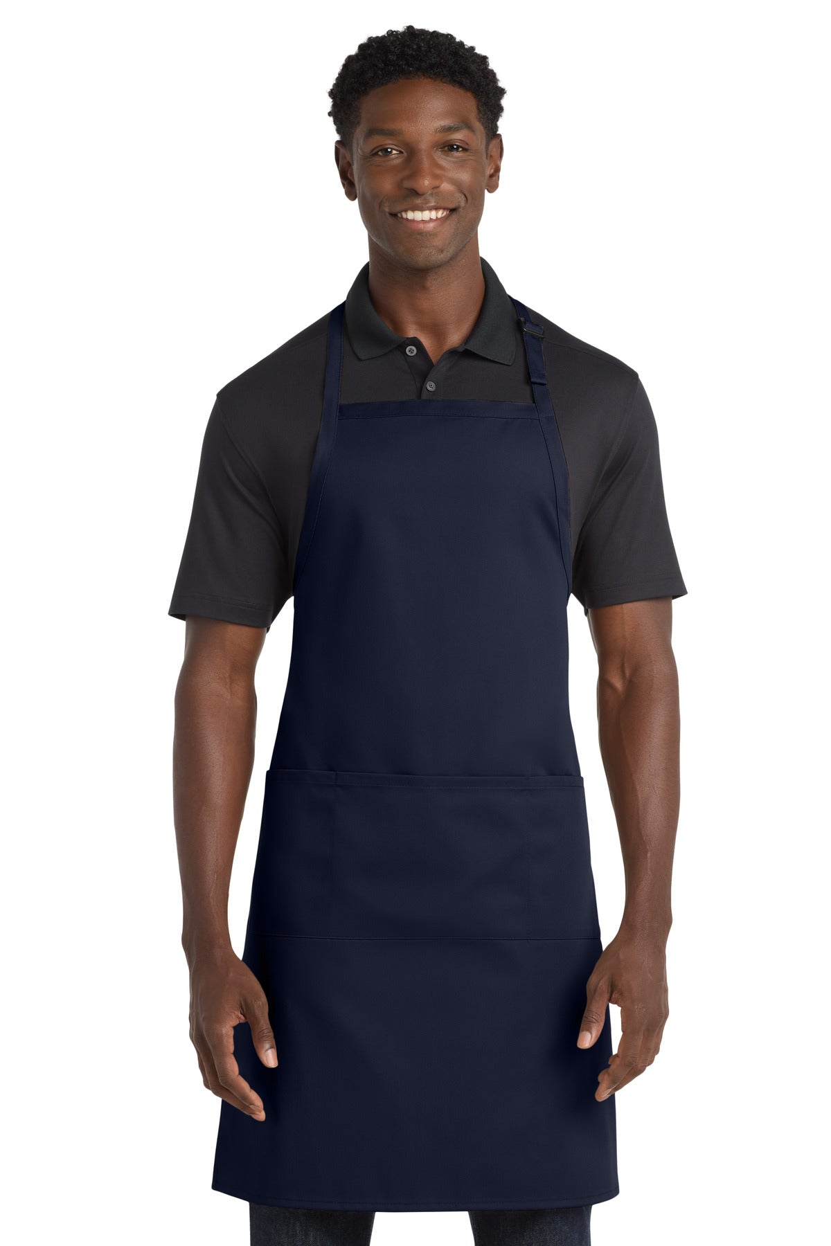 Port Authority® Easy Care Extra Long Bib Apron with Stain Release. A700