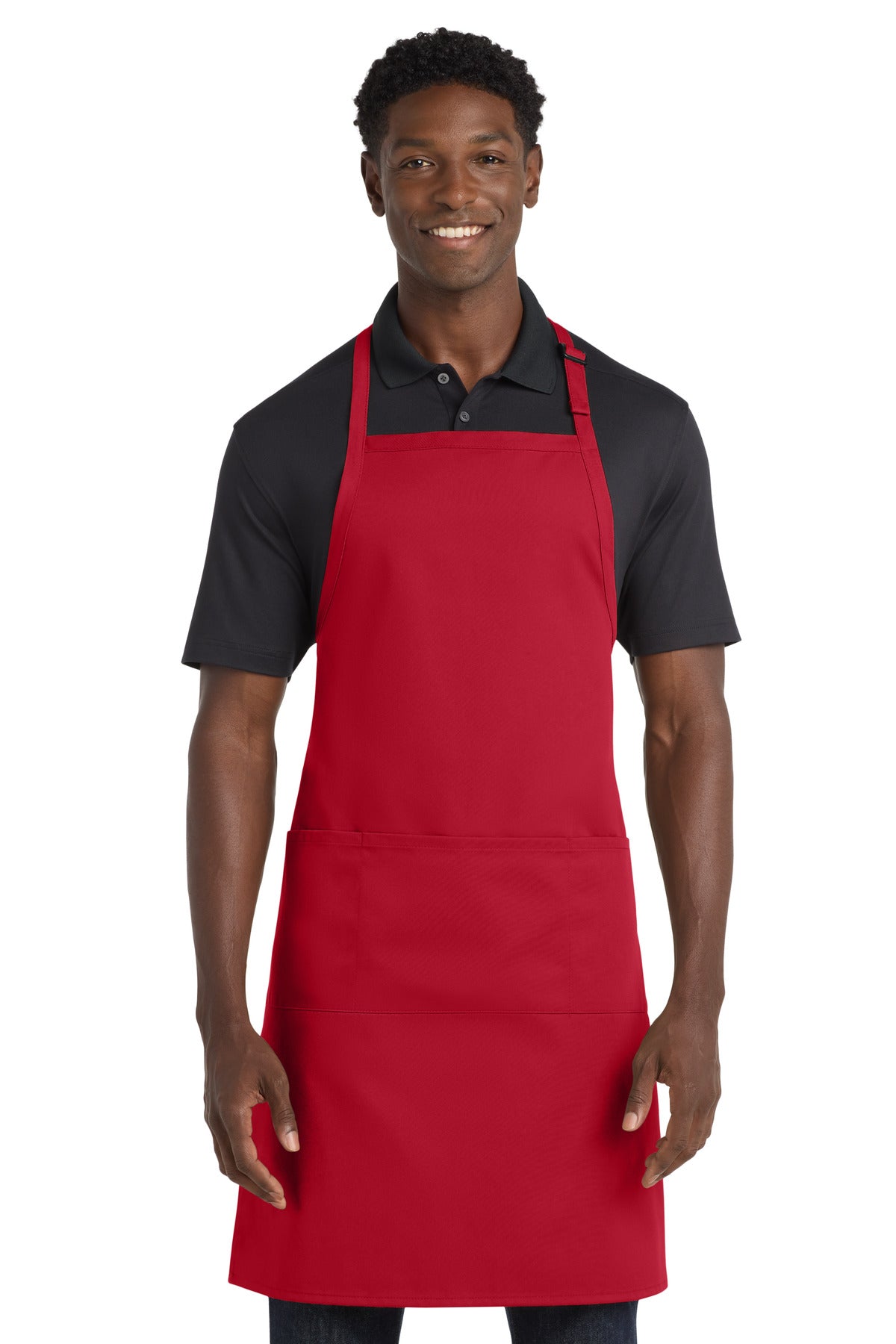 Port Authority® Easy Care Extra Long Bib Apron with Stain Release. A700