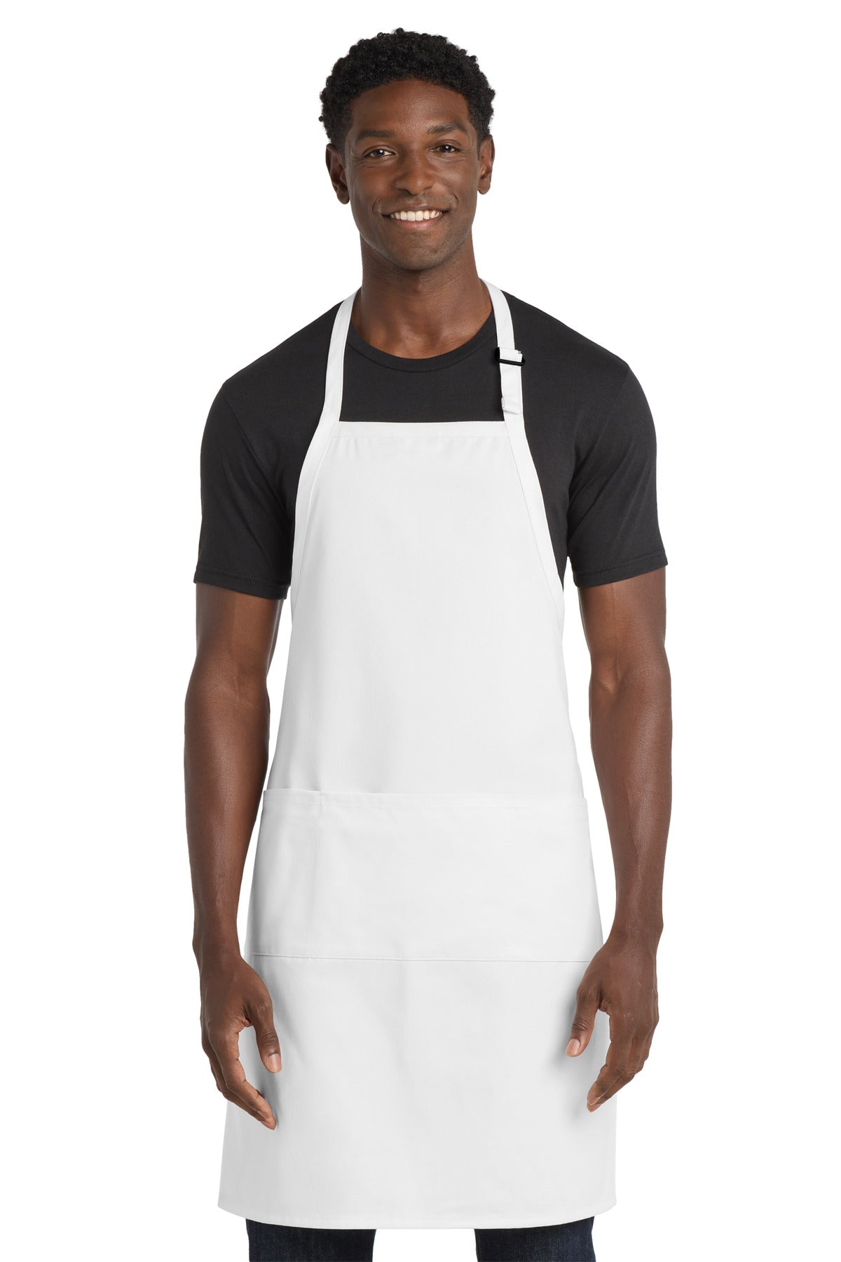 Port Authority® Easy Care Extra Long Bib Apron with Stain Release. A700