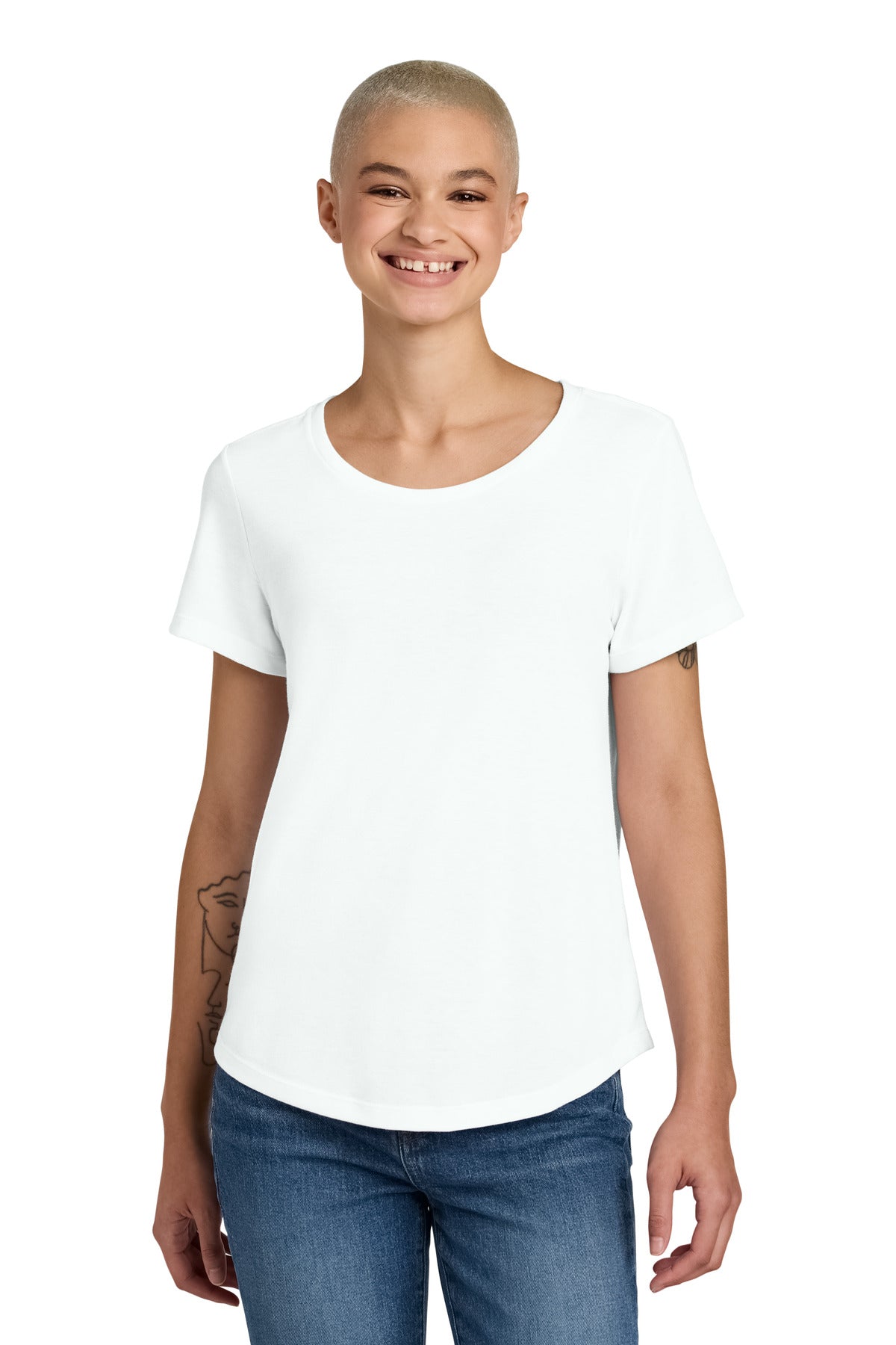 Allmade® Women's Relaxed Tri-Blend Scoop Neck Tee AL2015