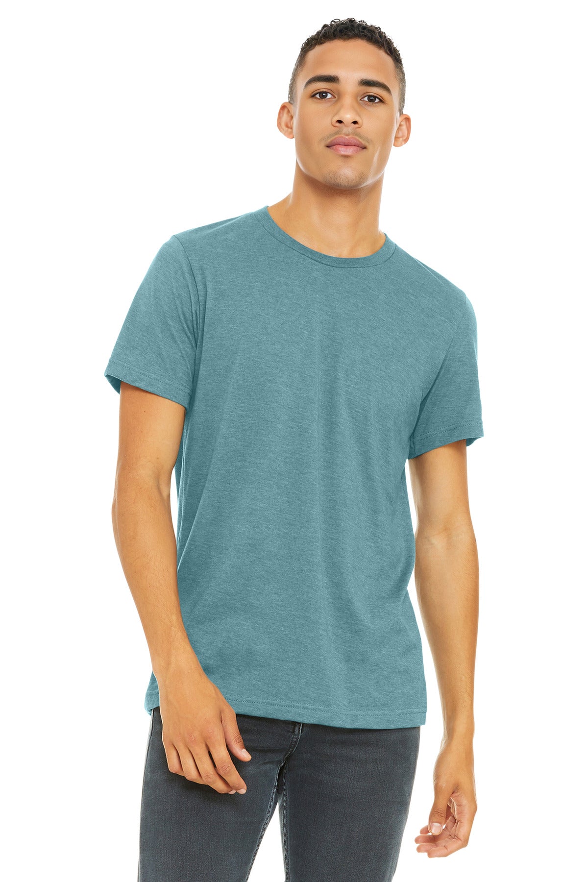 BELLA+CANVAS ® Unisex Heather CVC Short Sleeve Tee. BC3001CVC