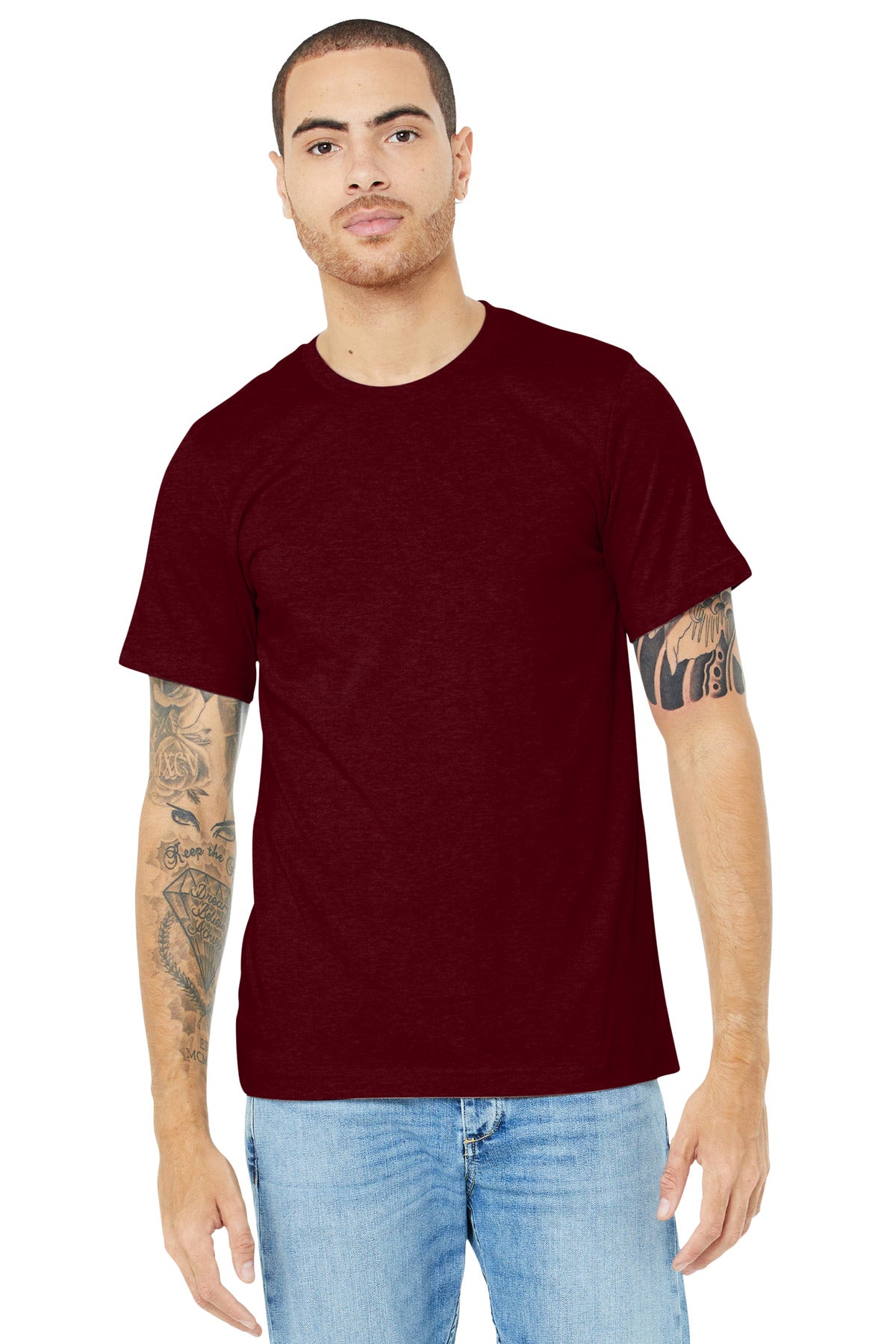 BELLA+CANVAS ® Unisex Heather CVC Short Sleeve Tee. BC3001CVC