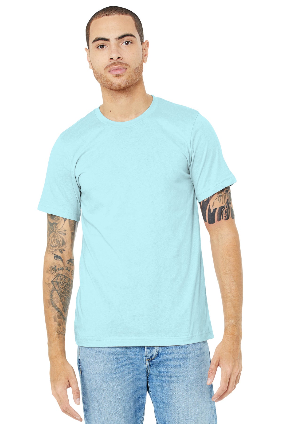 BELLA+CANVAS ® Unisex Heather CVC Short Sleeve Tee. BC3001CVC