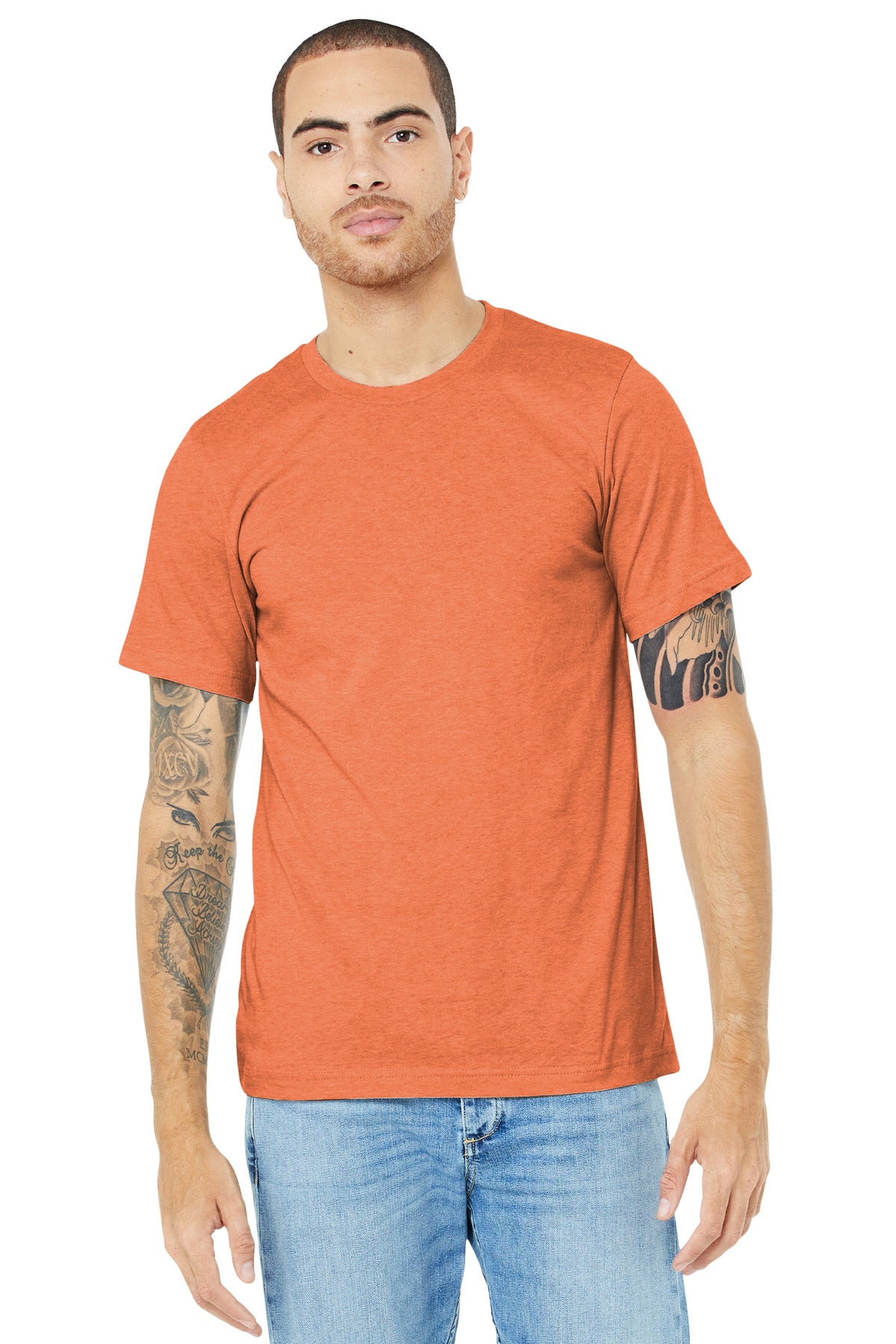 BELLA+CANVAS ® Unisex Heather CVC Short Sleeve Tee. BC3001CVC