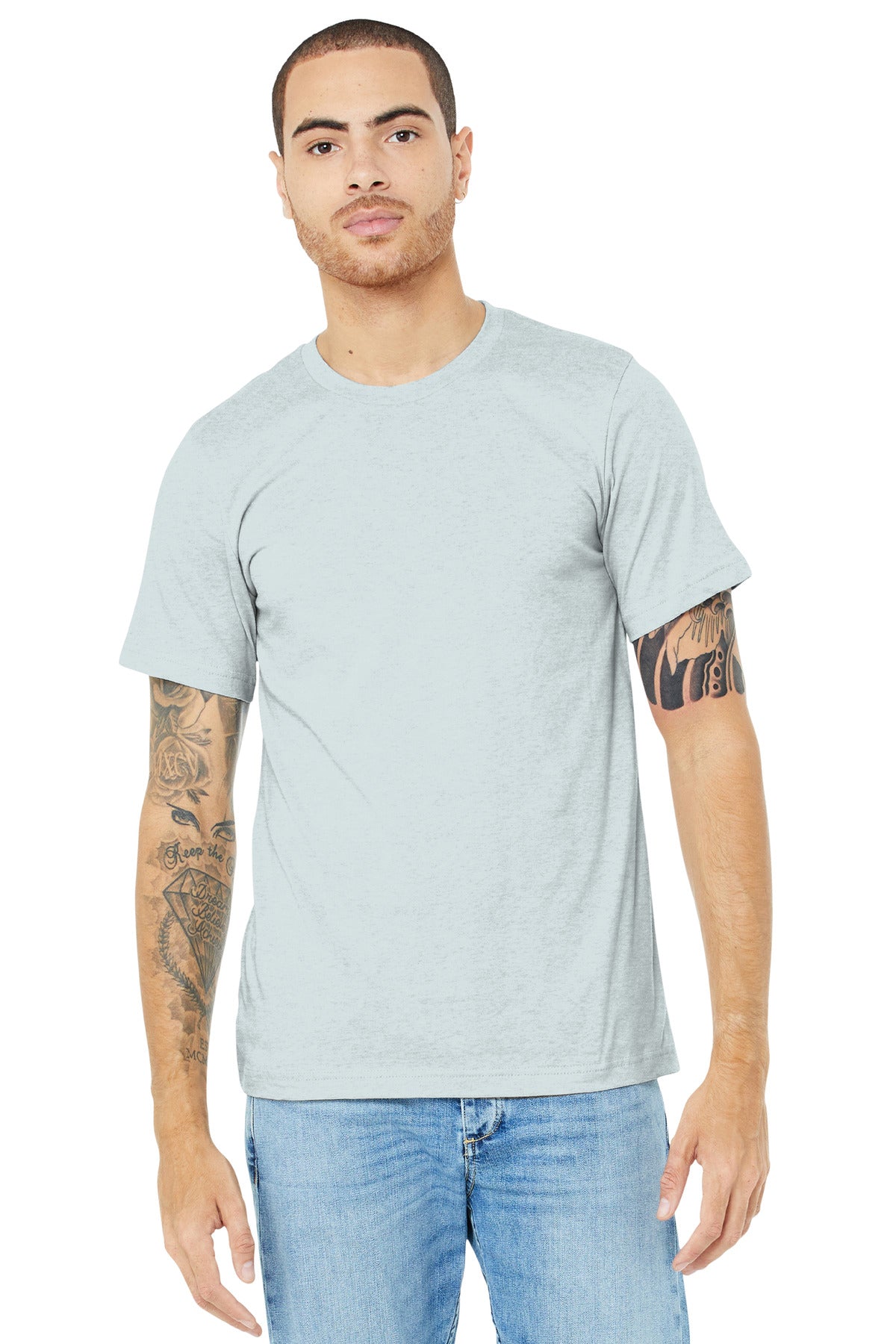 BELLA+CANVAS ® Unisex Heather CVC Short Sleeve Tee. BC3001CVC