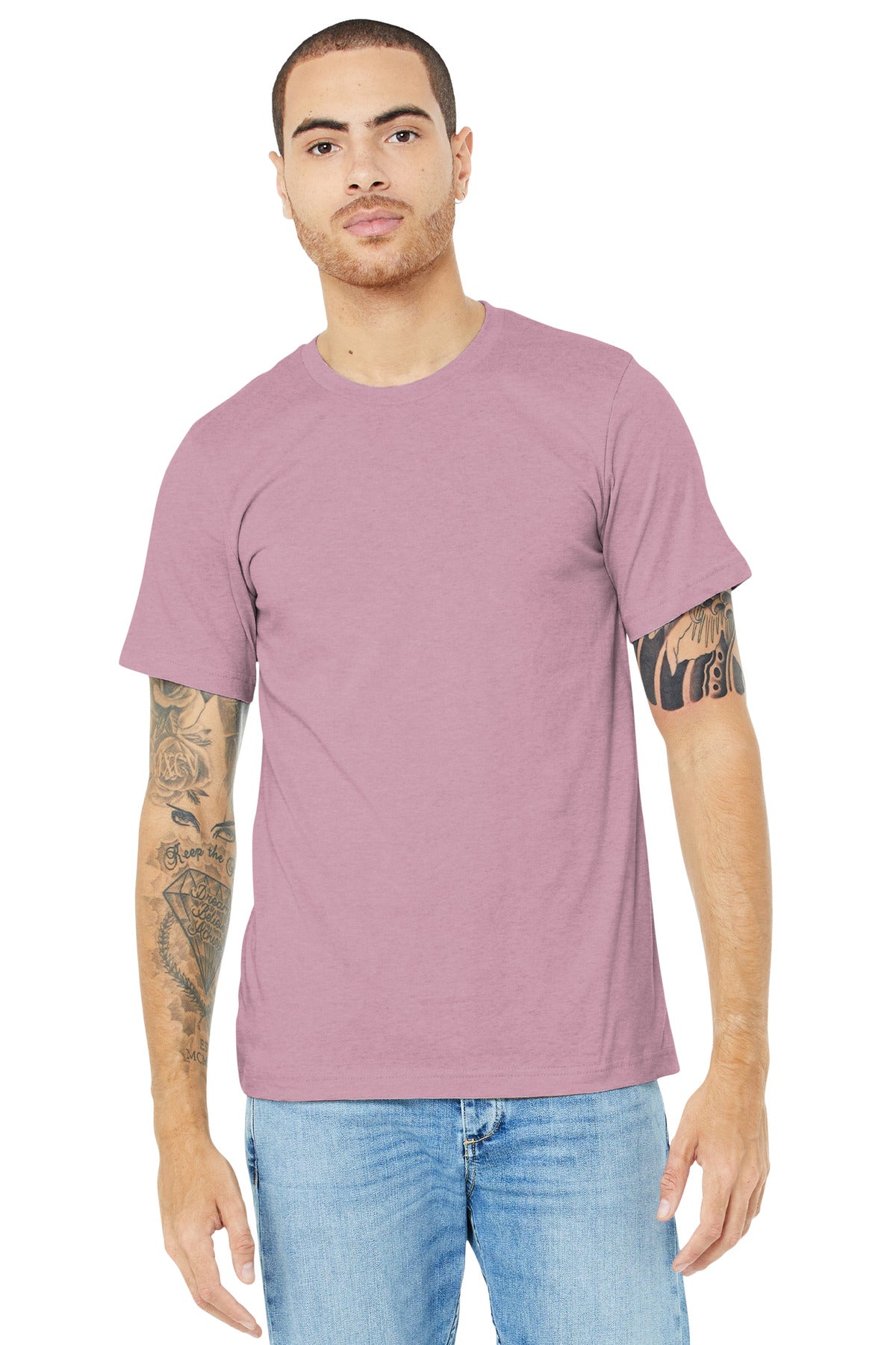 BELLA+CANVAS ® Unisex Heather CVC Short Sleeve Tee. BC3001CVC