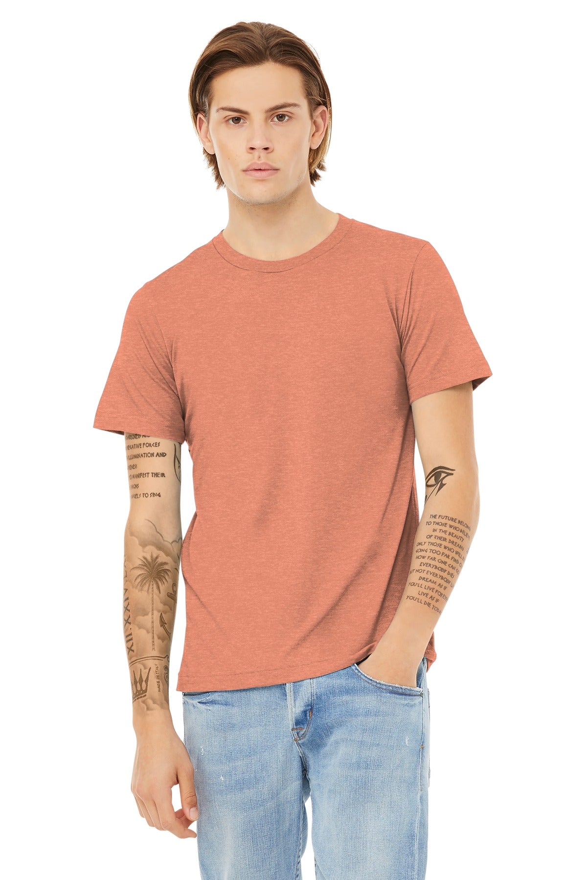 BELLA+CANVAS ® Unisex Heather CVC Short Sleeve Tee. BC3001CVC