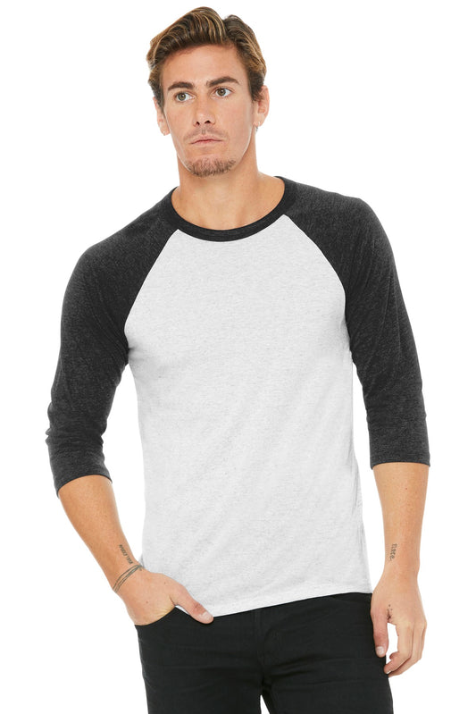 BELLA+CANVAS ® Unisex 3/4-Sleeve Baseball Tee. BC3200