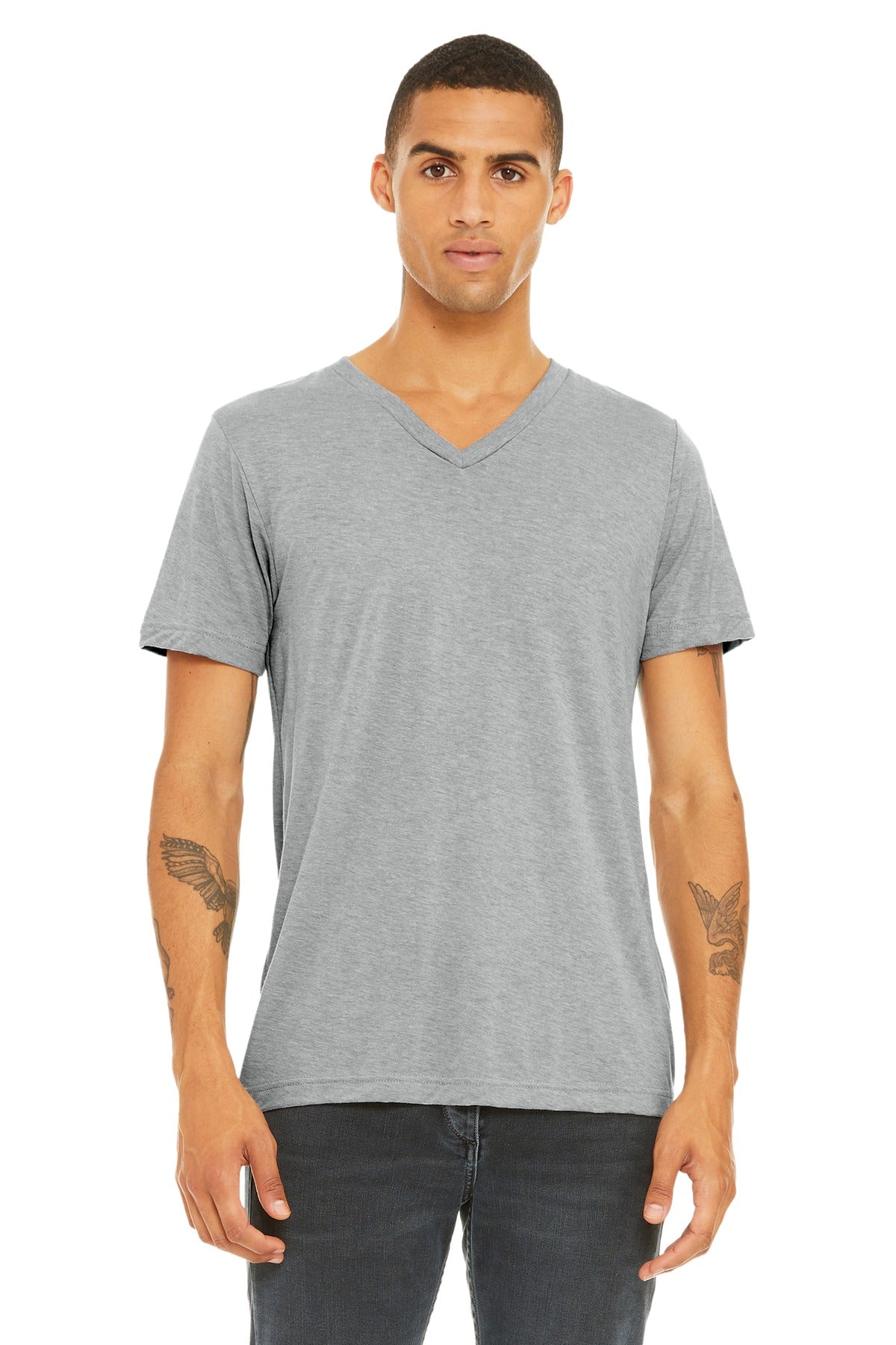 BELLA+CANVAS ? Unisex Triblend Short Sleeve V-Neck Te. BC3415