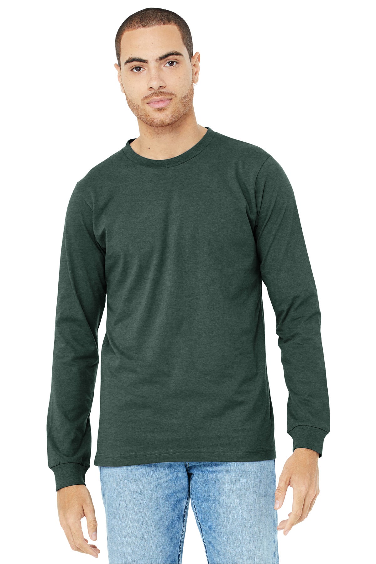 BELLA+CANVAS® Unisex Heather CVC Long Sleeve Tee BC3501CVC