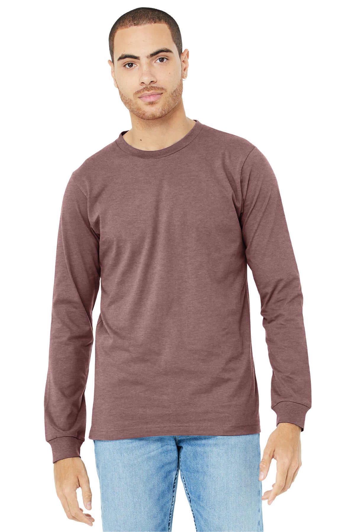 BELLA+CANVAS® Unisex Heather CVC Long Sleeve Tee BC3501CVC