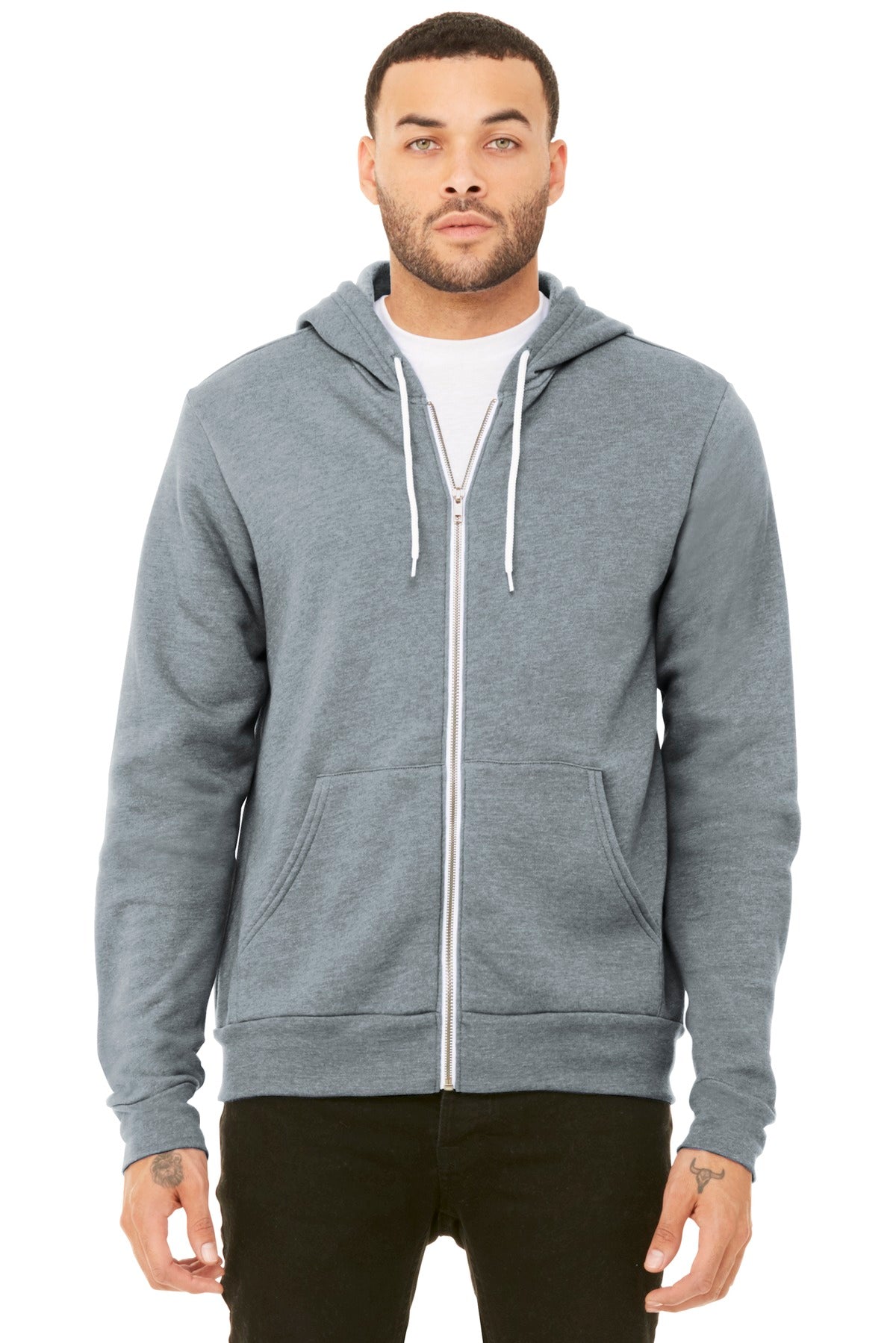 BELLA+CANVAS ® Unisex Sponge Fleece Full-Zip Hoodie. BC3739