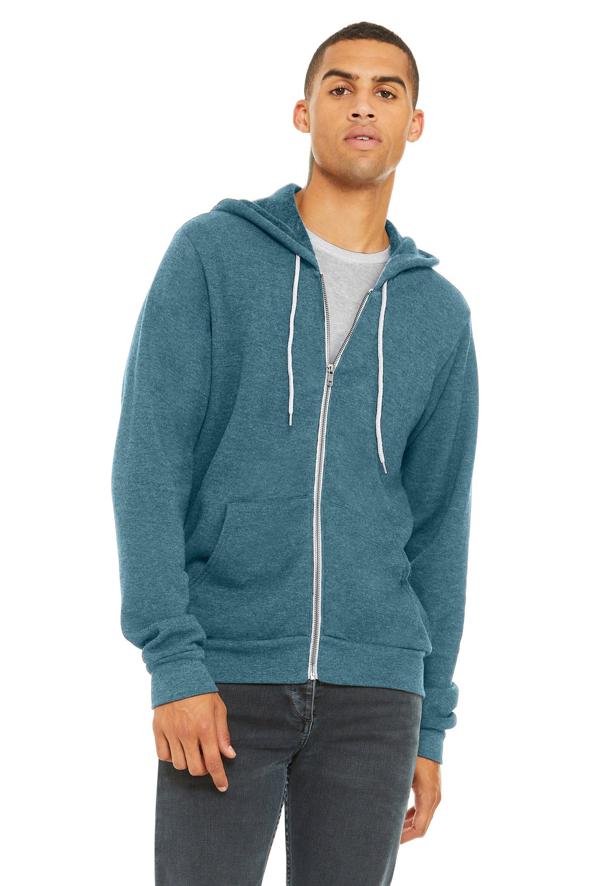 BELLA+CANVAS ® Unisex Sponge Fleece Full-Zip Hoodie. BC3739