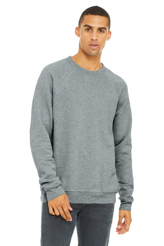 BELLA+CANVAS ? Unisex Sponge Fleece Raglan Sweatshirt. BC3901