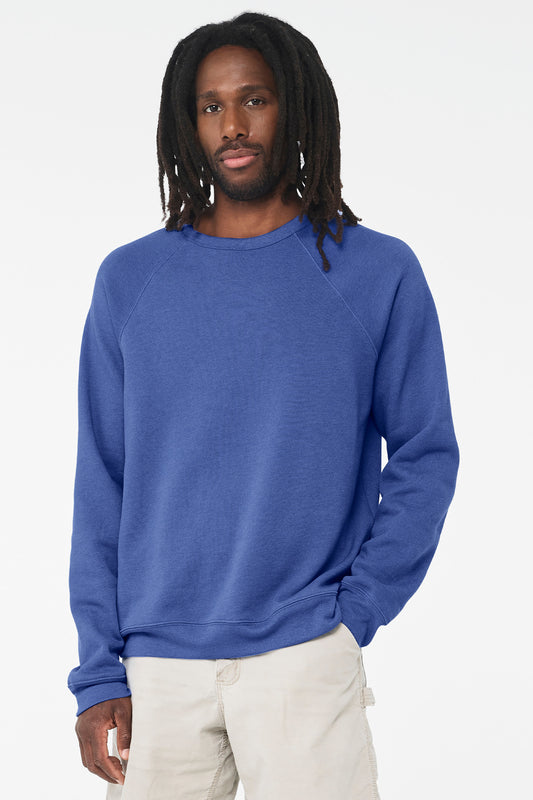 BELLA+CANVAS ® Unisex Sponge Fleece Raglan Sweatshirt. BC3901