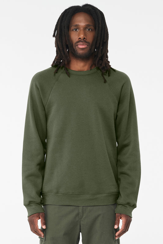 BELLA+CANVAS ® Unisex Sponge Fleece Raglan Sweatshirt. BC3901