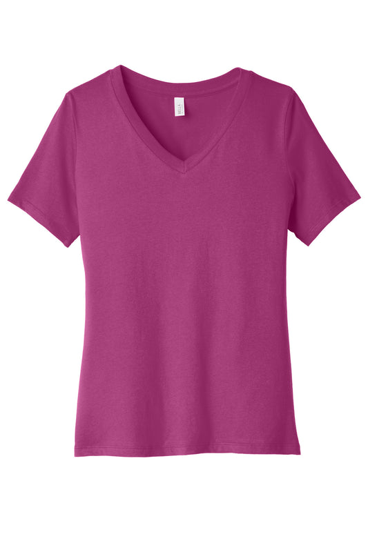 BELLA+CANVAS ® Women's Relaxed Jersey Short Sleeve V-Neck Tee. BC6405