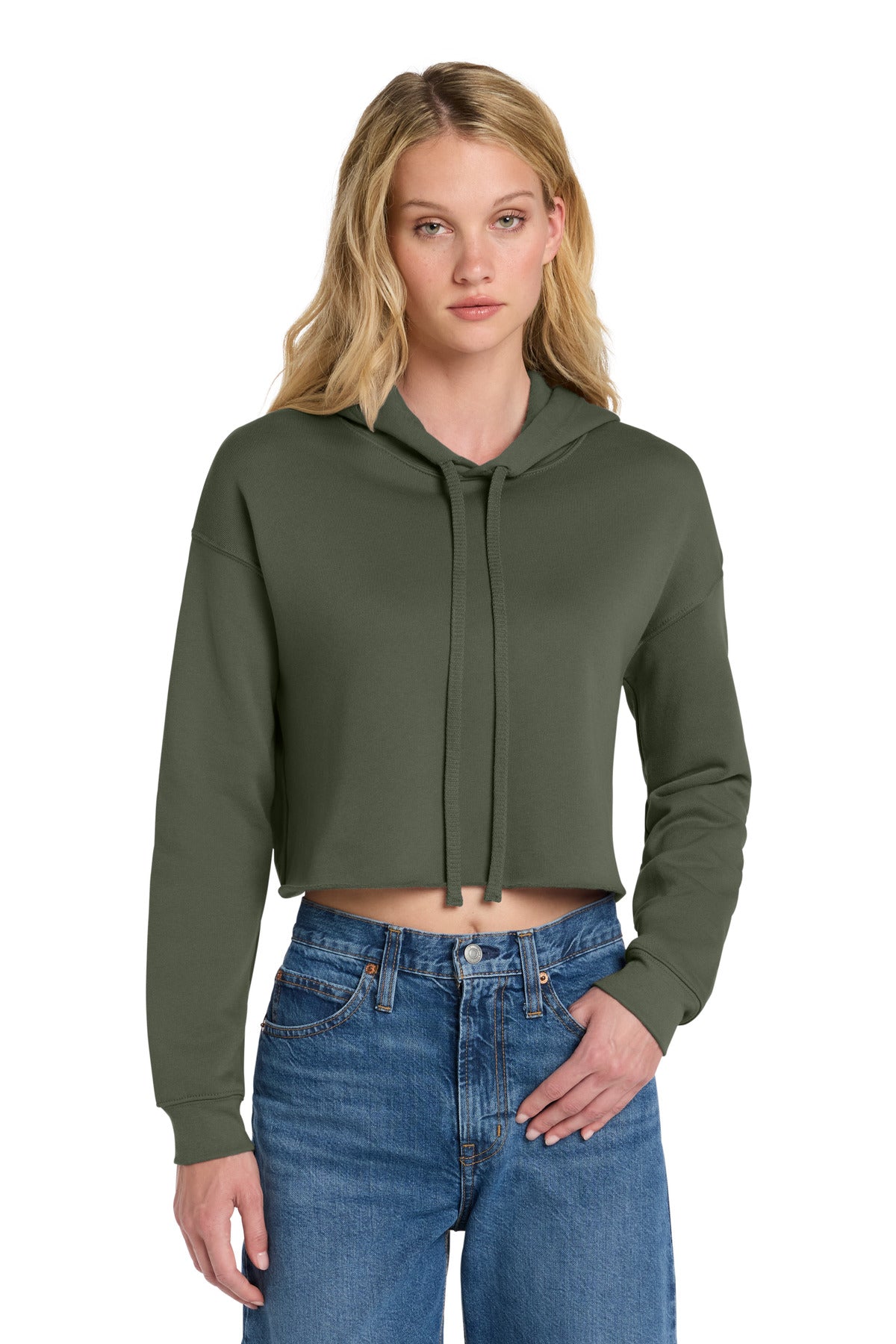 BELLA+CANVAS ® Women's Sponge Fleece Cropped Fleece Hoodie. BC7502