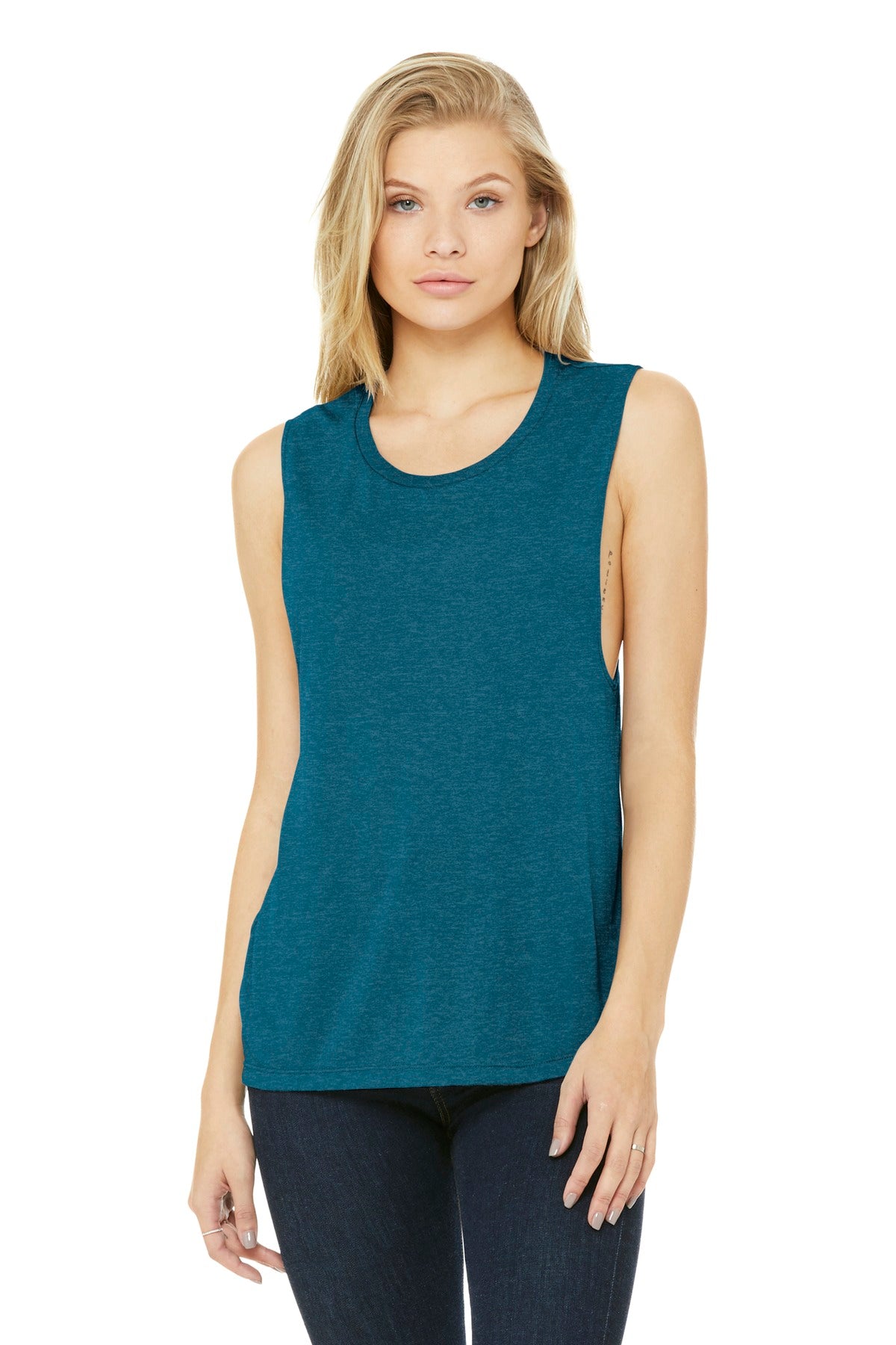 BELLA+CANVAS ® Women's Flowy Scoop Muscle Tank. BC8803