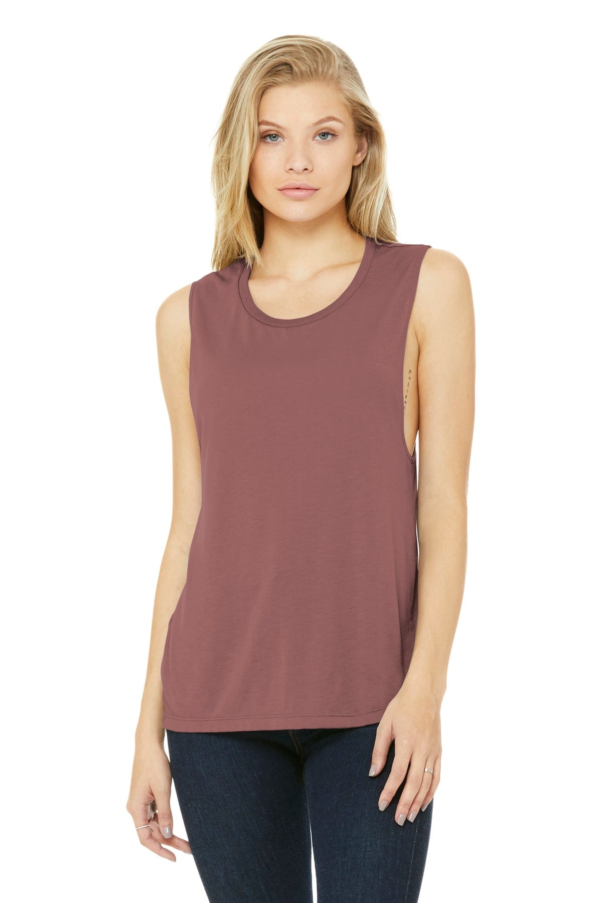 BELLA+CANVAS ? Women's Flowy Scoop Muscle Tank. BC8803