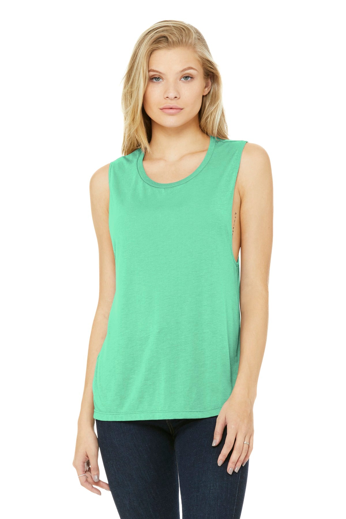 BELLA+CANVAS ® Women's Flowy Scoop Muscle Tank. BC8803