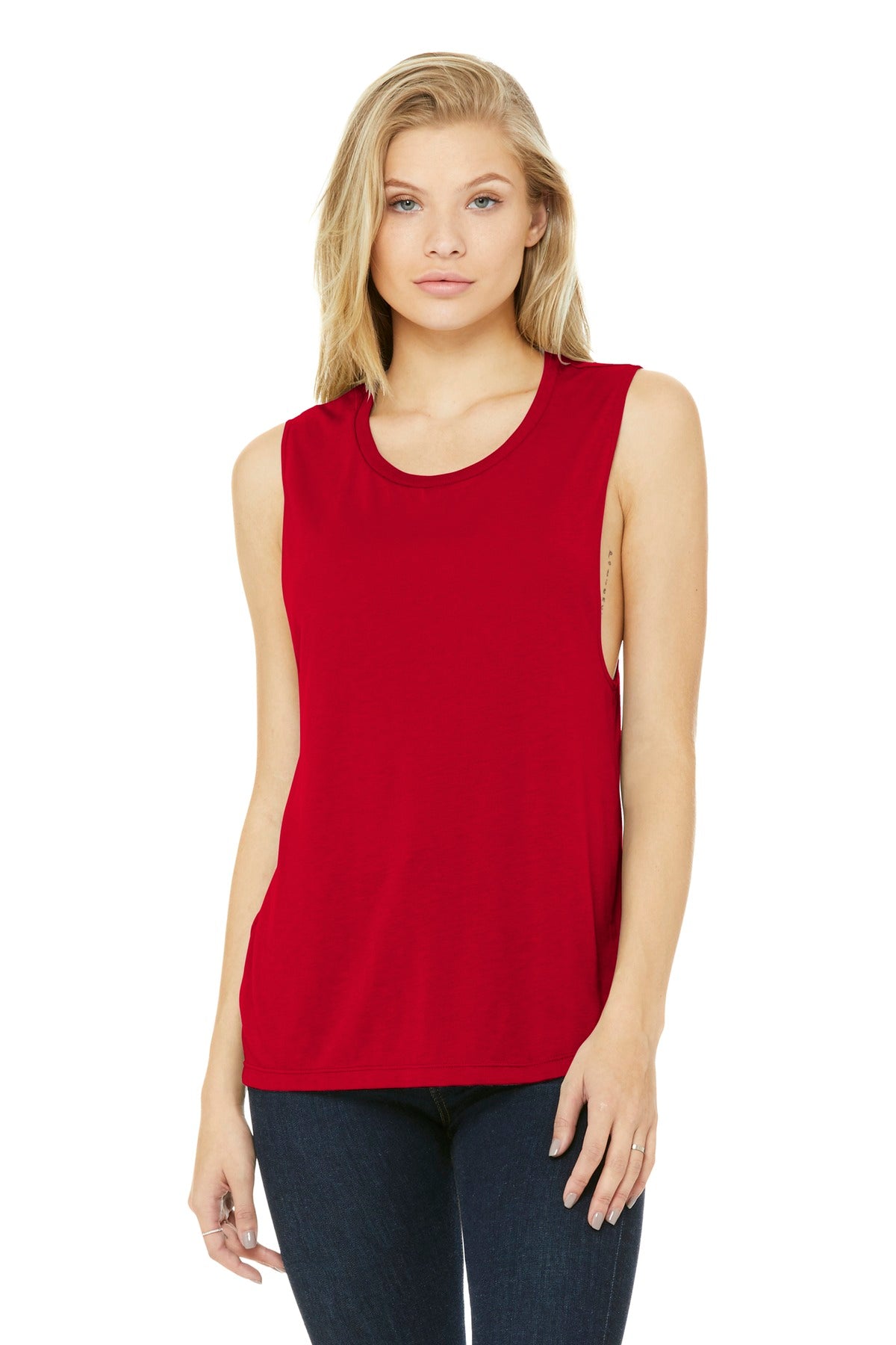 BELLA+CANVAS ® Women's Flowy Scoop Muscle Tank. BC8803