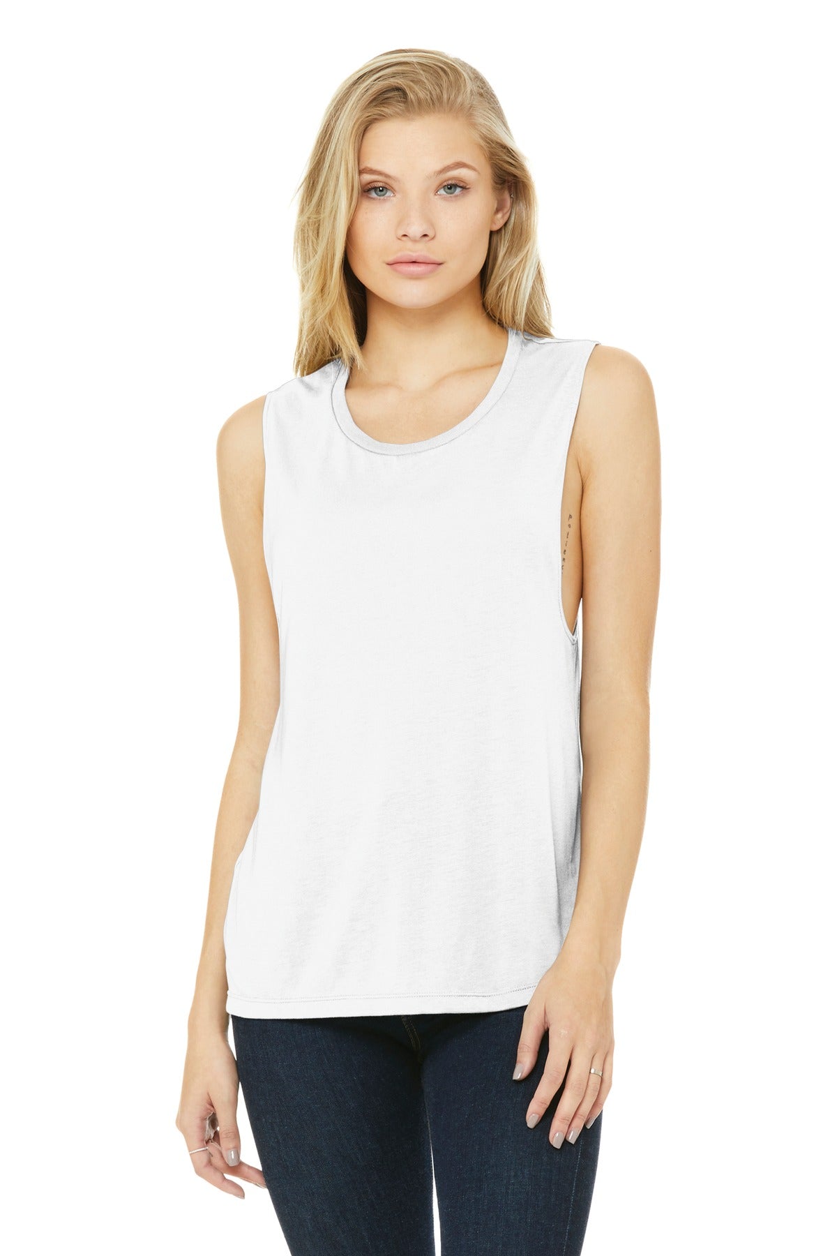 BELLA+CANVAS ® Women's Flowy Scoop Muscle Tank. BC8803