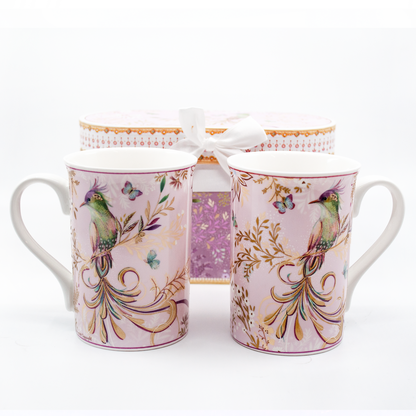 Pair of Vintage Design Teacups with Gift Box Included