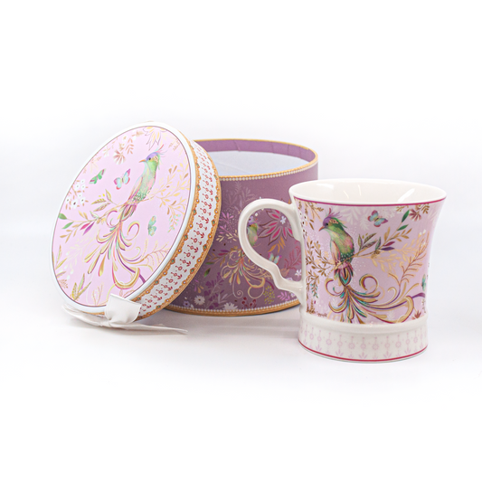 T Shaped Tea Mug with Vintage Design with Gift Box Included