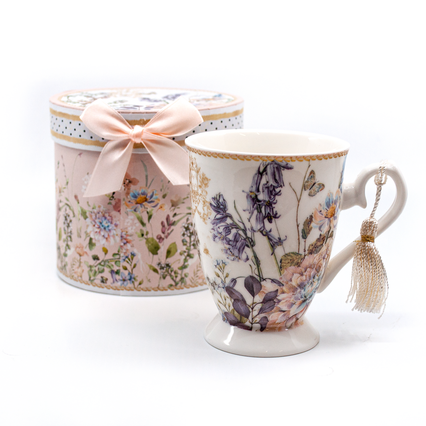 Tea Mug with Vintage Design with Gift Box Included