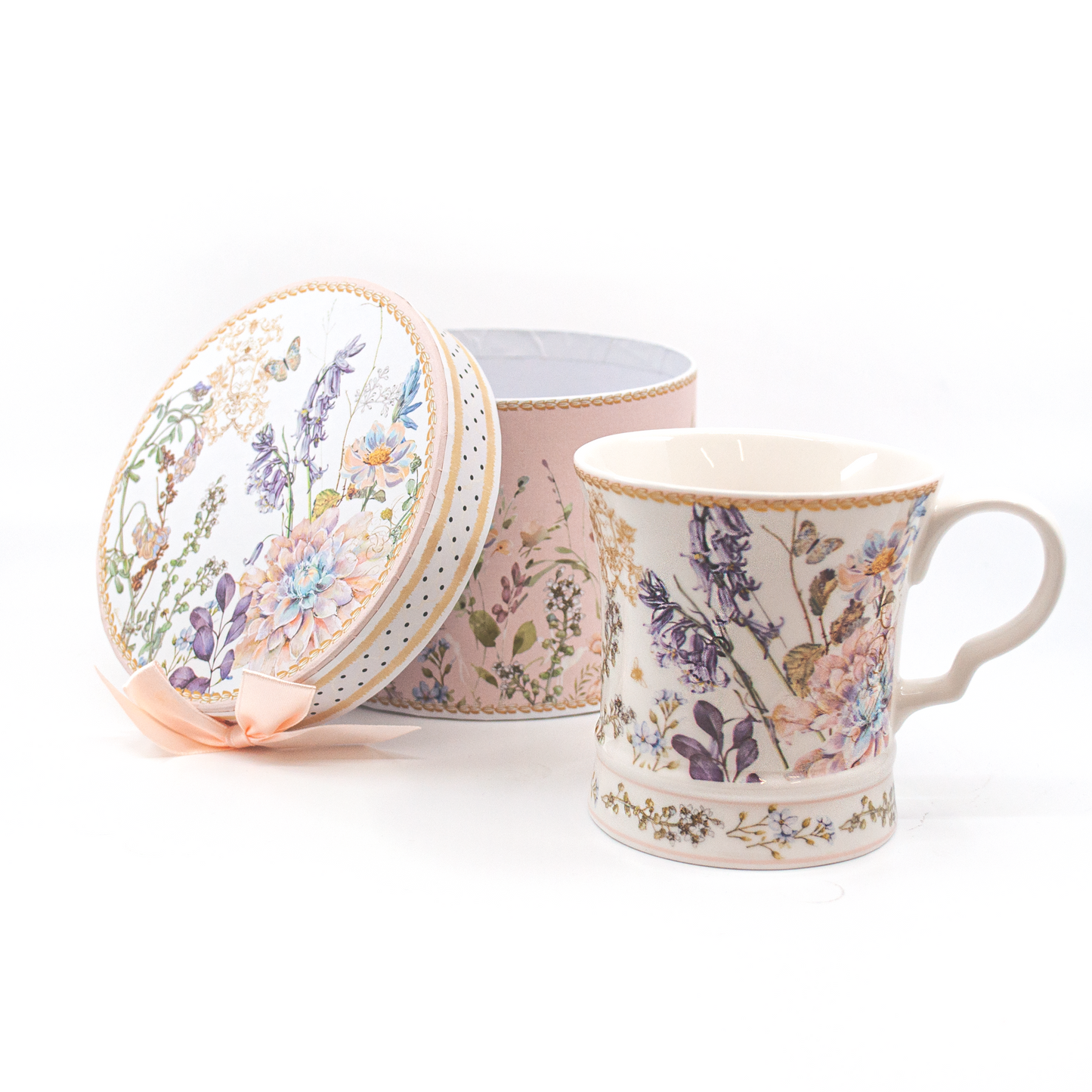 T Shaped Tea Mug with Vintage Design with Gift Box Included