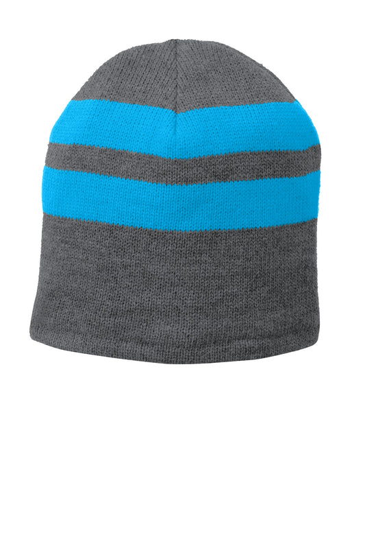 Port & Company? Fleece-Lined Striped Beanie Cap. C922