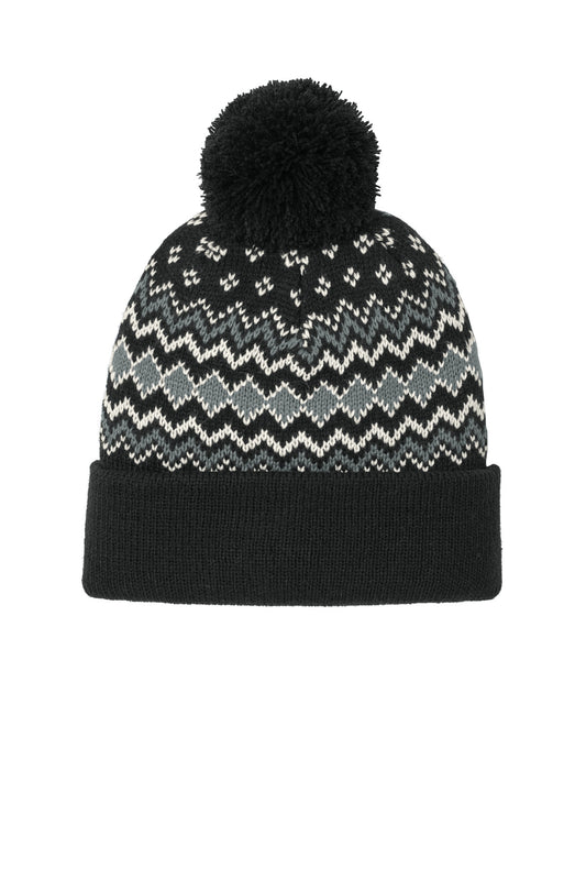 Port Authority® Alpine Pom Beanie C991