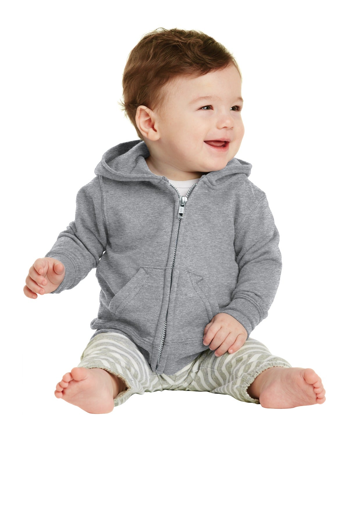 Port & Co™ Infant Core Fleece Full-Zip Hooded Sweatshirt. CAR78IZH