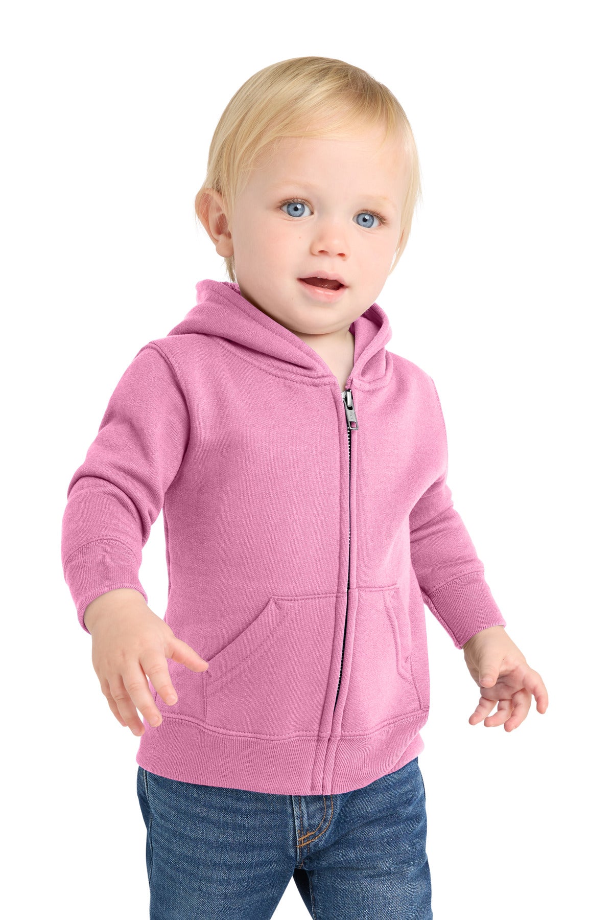 Port & Co™ Infant Core Fleece Full-Zip Hooded Sweatshirt. CAR78IZH