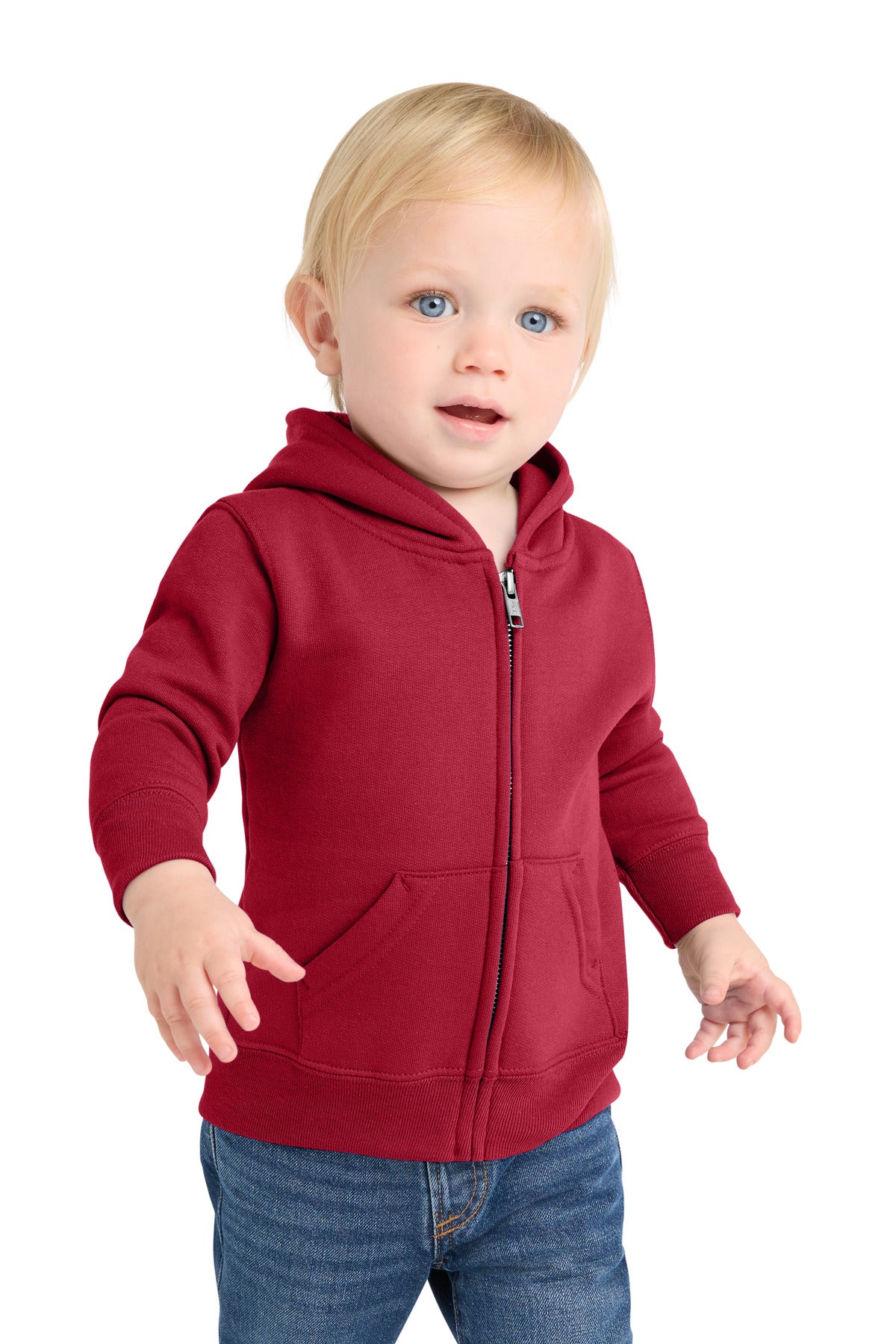 Port & Co™ Infant Core Fleece Full-Zip Hooded Sweatshirt. CAR78IZH