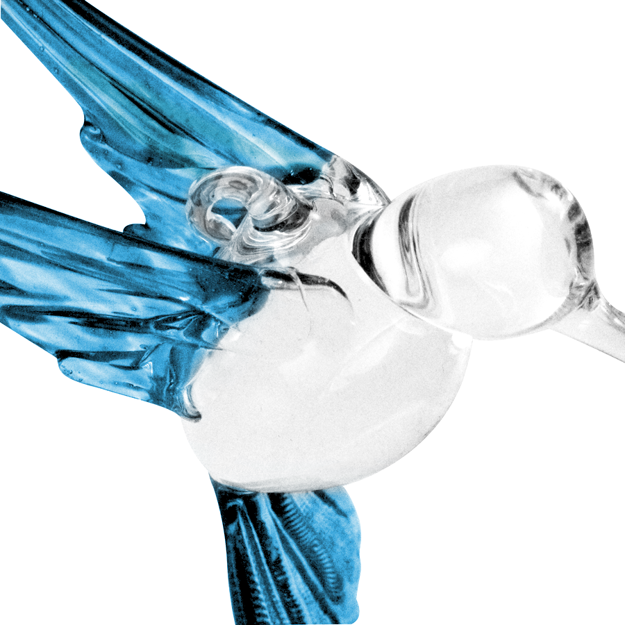 Glass Hummingbirds by Crystal Castle®, Solid Color