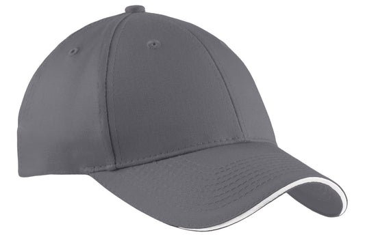 Port Authority® Cotton Twill Sandwich Bill Cap.  CP85