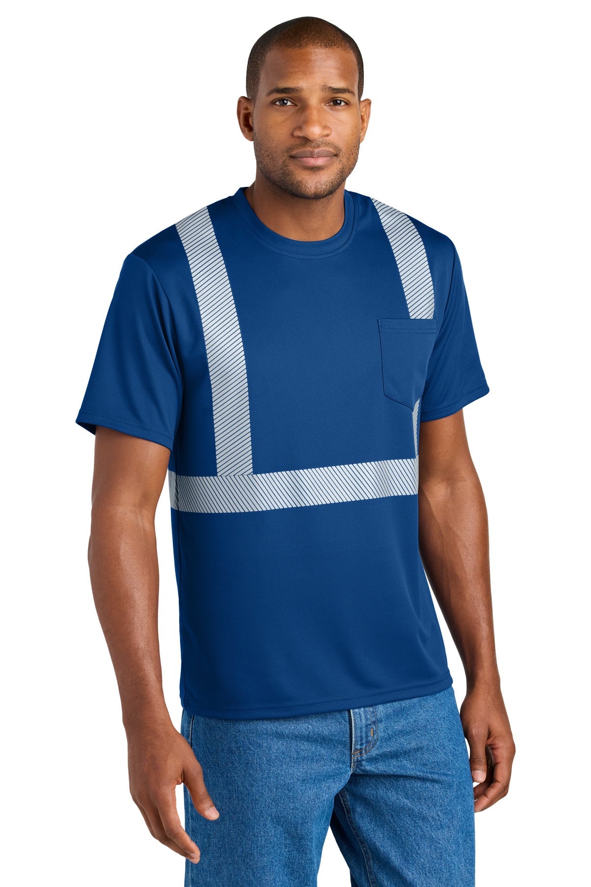 CornerStone® Enhanced Visibility Segmented Tape Tee CS206