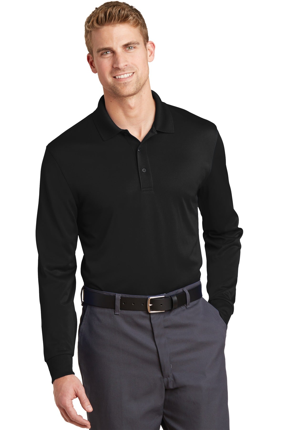 CornerStone® Select Snag-Proof Long Sleeve Polo. CS412LS