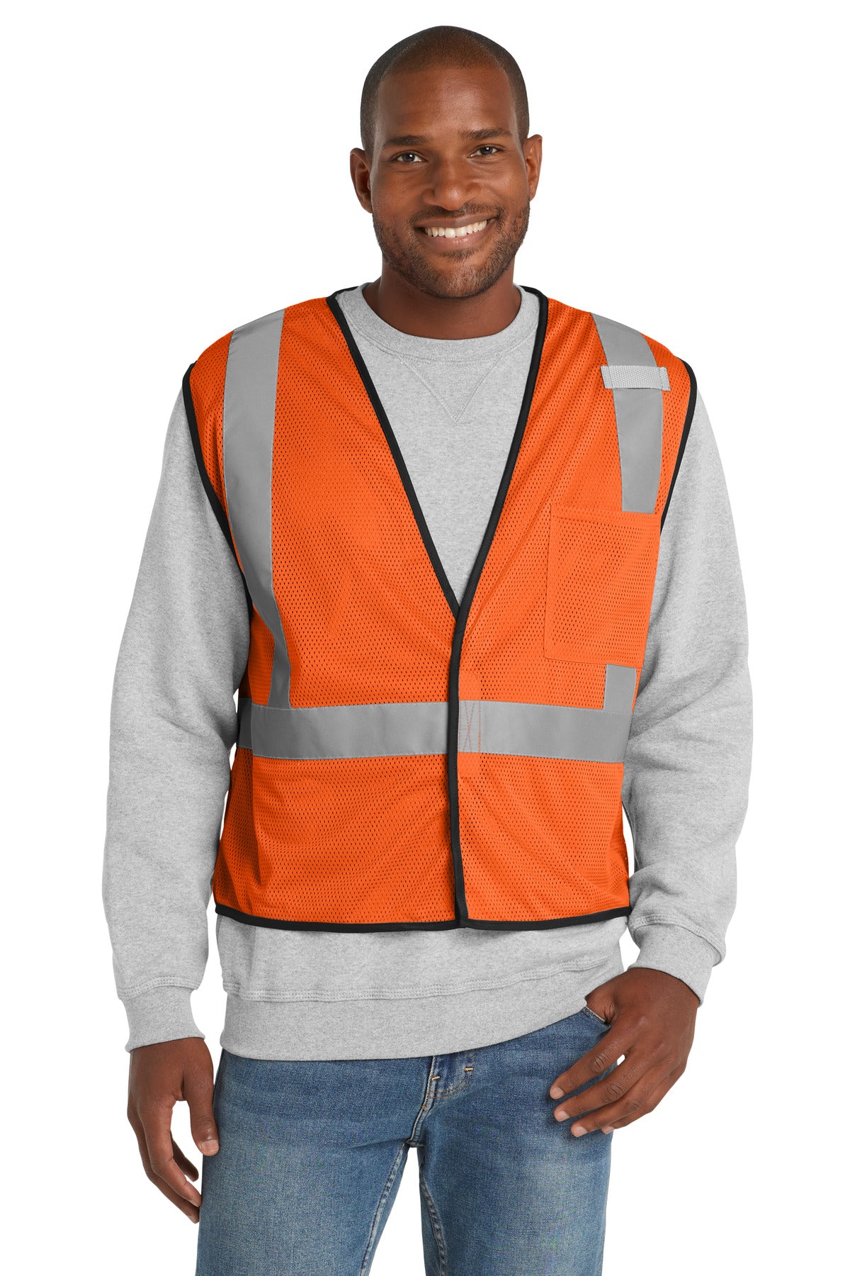 CornerStone ® ANSI 107 Class 2 Economy Mesh One-Pocket Vest. CSV100