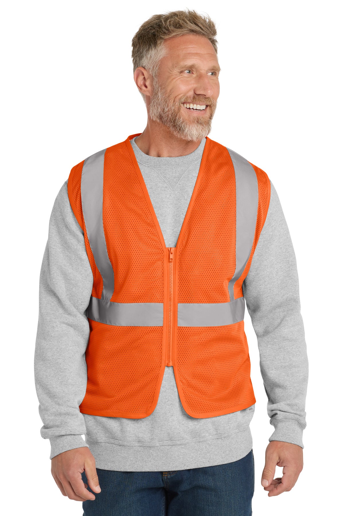 CornerStone ® ANSI 107 Class 2 Economy Mesh Zippered Vest. CSV101