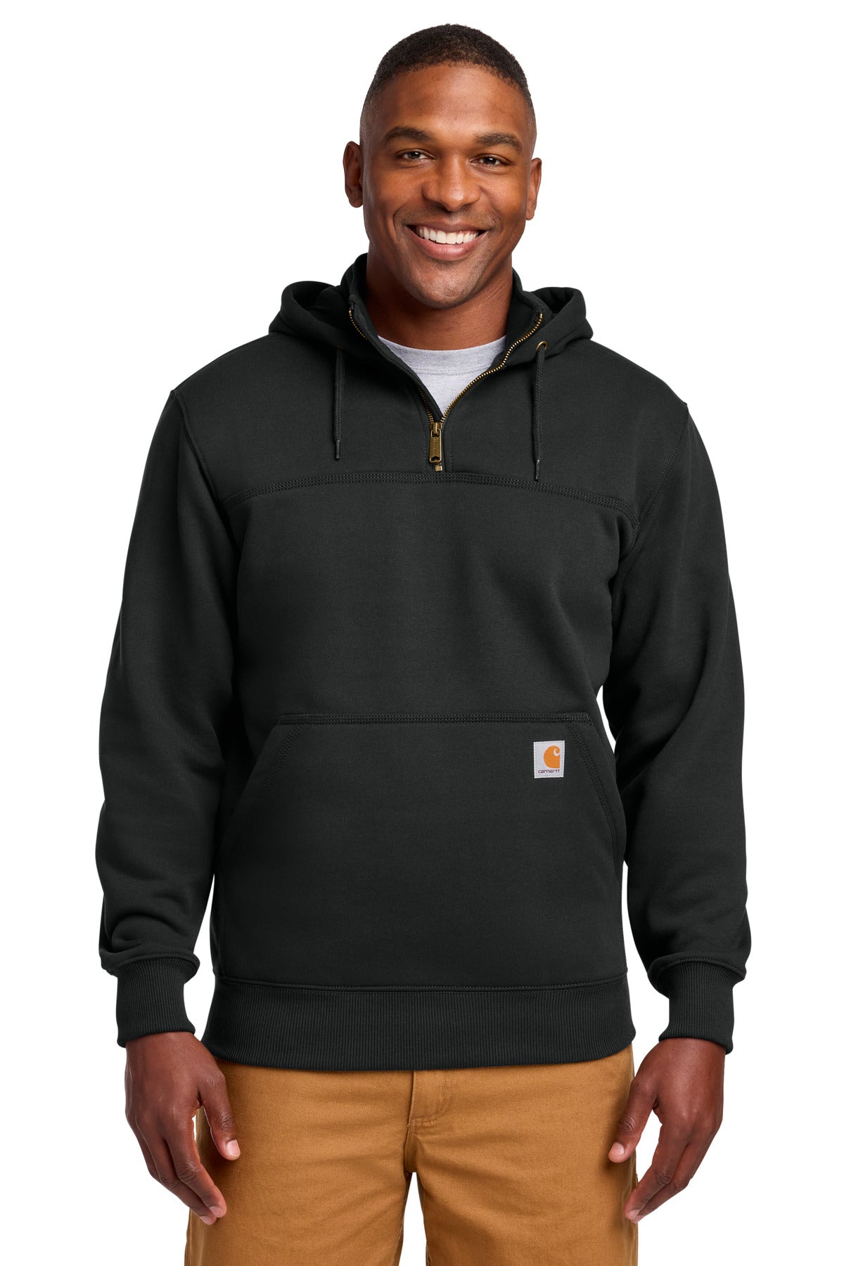 Carhartt® Tall Rain Defender® Paxton Heavyweight Hooded Zip Mock Sweatshirt CTT100617