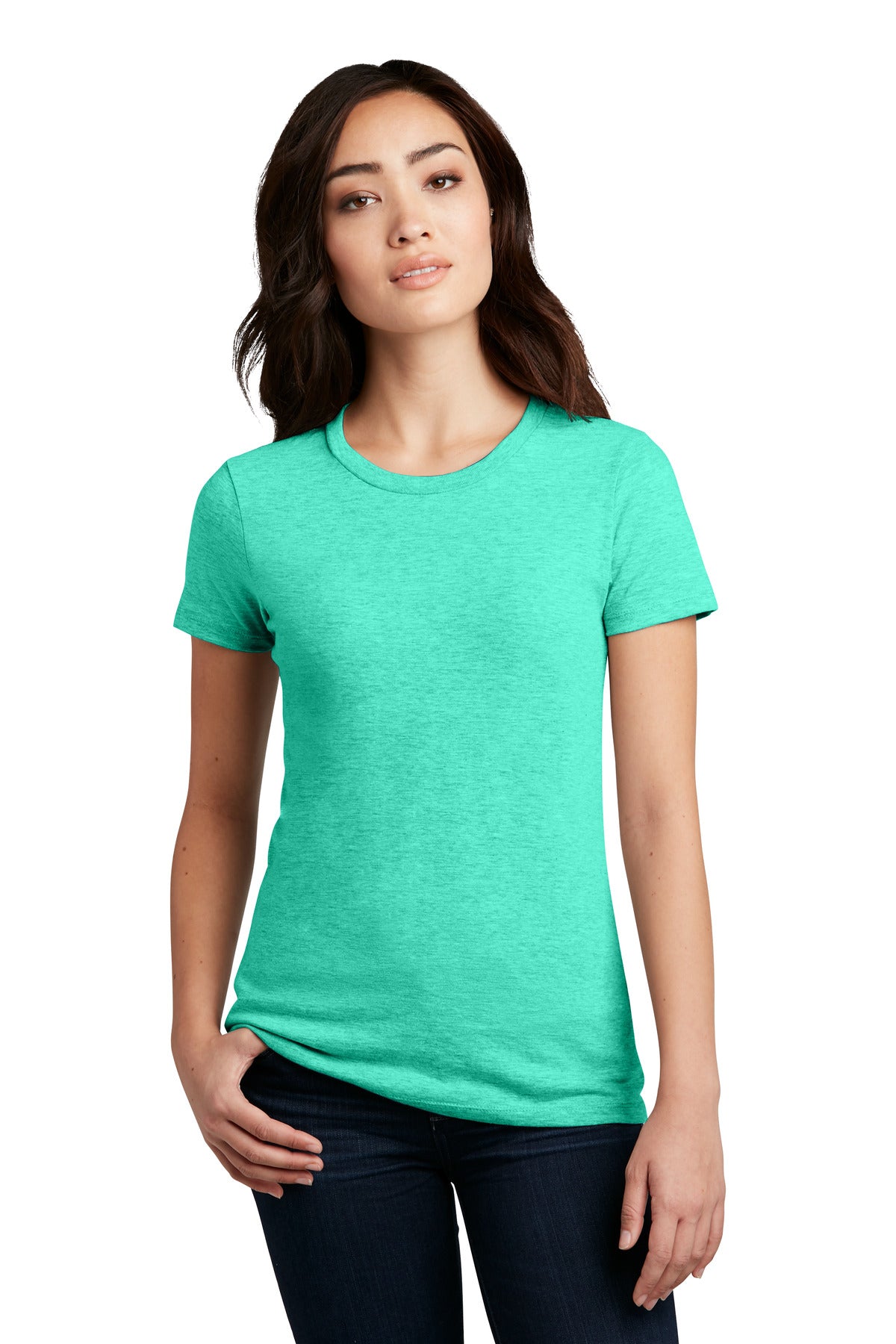 District ® Women's Perfect Blend® CVC Tee. DM108L